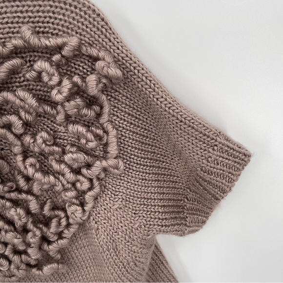 Sundance Woman's Sweater Cardigan Knit Short Sleeves Boho Sz Large Lilac Purple - Picture 4 of 8